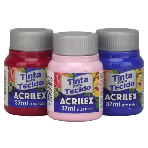 Tinta Tecido Acrilex 37ml Fosca - Palácio da Arte